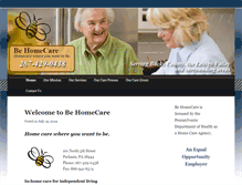 Tablet Screenshot of behomecare.com